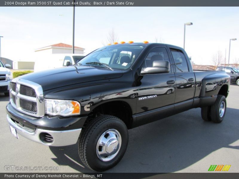Black / Dark Slate Gray 2004 Dodge Ram 3500 ST Quad Cab 4x4 Dually