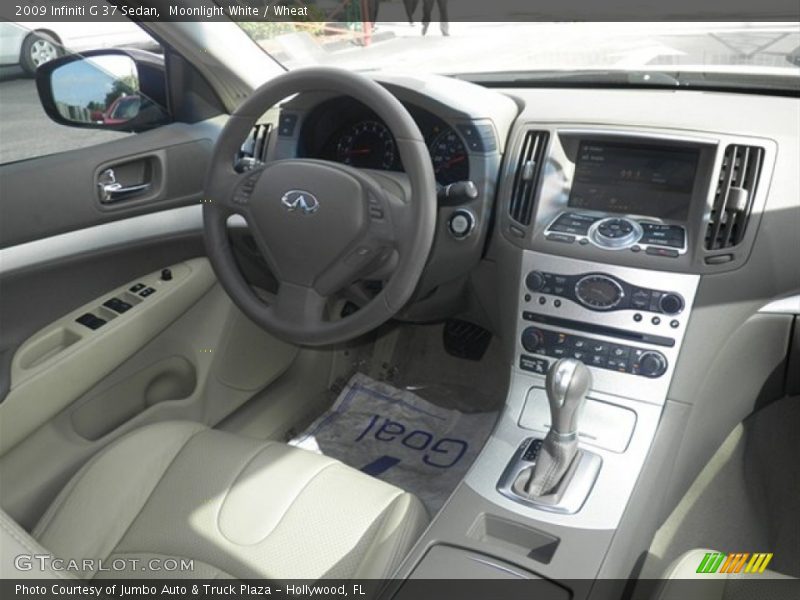 Moonlight White / Wheat 2009 Infiniti G 37 Sedan