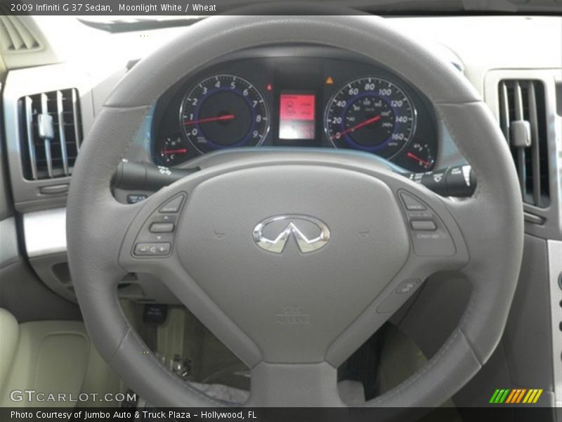 Moonlight White / Wheat 2009 Infiniti G 37 Sedan