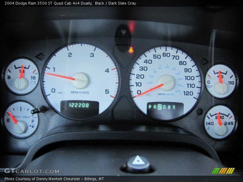 Black / Dark Slate Gray 2004 Dodge Ram 3500 ST Quad Cab 4x4 Dually