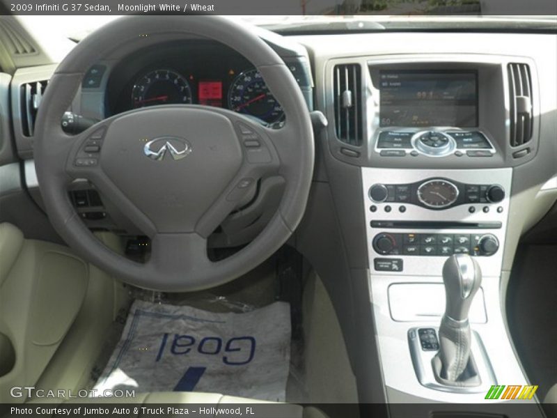 Moonlight White / Wheat 2009 Infiniti G 37 Sedan