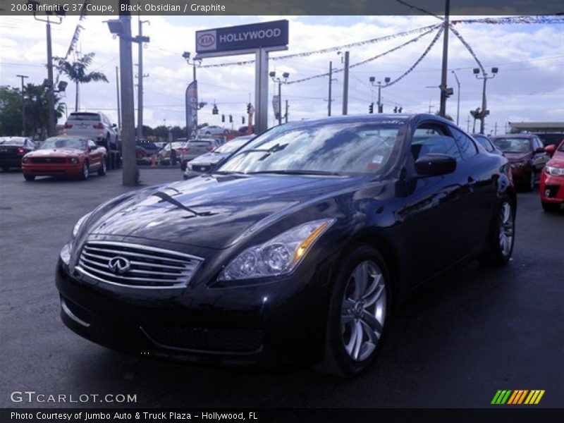 Black Obsidian / Graphite 2008 Infiniti G 37 Coupe