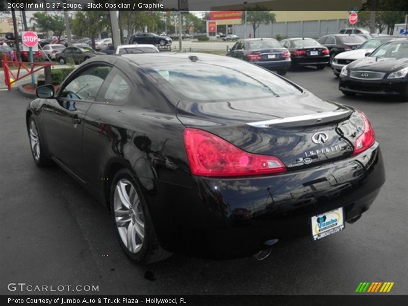 Black Obsidian / Graphite 2008 Infiniti G 37 Coupe