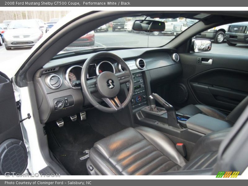  2008 Mustang Shelby GT500 Coupe Black Interior