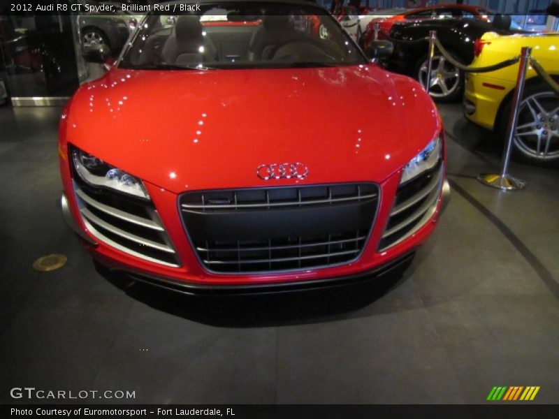 Brilliant Red / Black 2012 Audi R8 GT Spyder