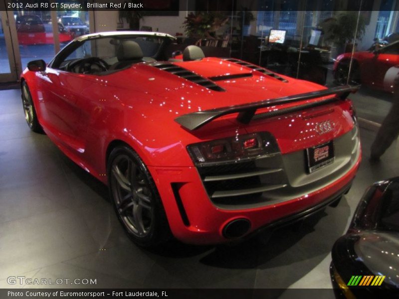 Brilliant Red / Black 2012 Audi R8 GT Spyder