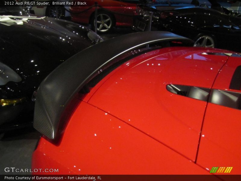 Brilliant Red / Black 2012 Audi R8 GT Spyder