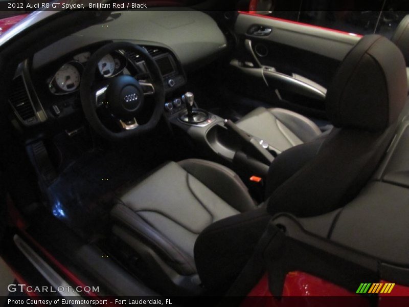  2012 R8 GT Spyder Black Interior