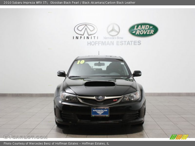 Obsidian Black Pearl / Black Alcantara/Carbon Black Leather 2010 Subaru Impreza WRX STi