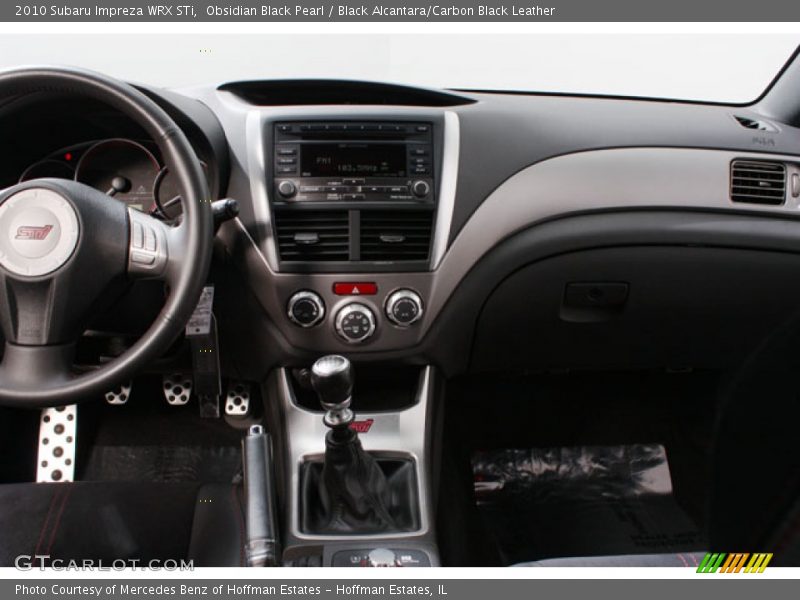 Obsidian Black Pearl / Black Alcantara/Carbon Black Leather 2010 Subaru Impreza WRX STi
