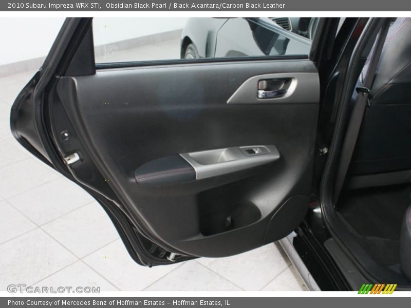 Obsidian Black Pearl / Black Alcantara/Carbon Black Leather 2010 Subaru Impreza WRX STi