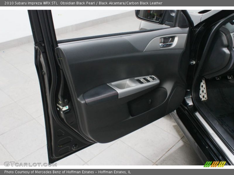 Obsidian Black Pearl / Black Alcantara/Carbon Black Leather 2010 Subaru Impreza WRX STi
