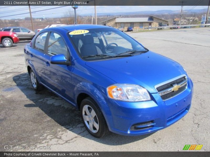 Bright Blue / Charcoal 2011 Chevrolet Aveo LT Sedan