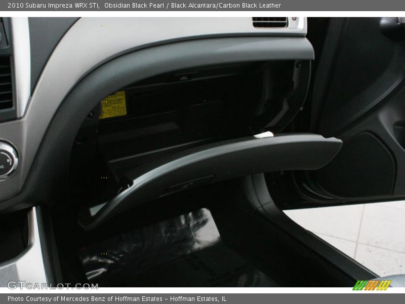 Obsidian Black Pearl / Black Alcantara/Carbon Black Leather 2010 Subaru Impreza WRX STi