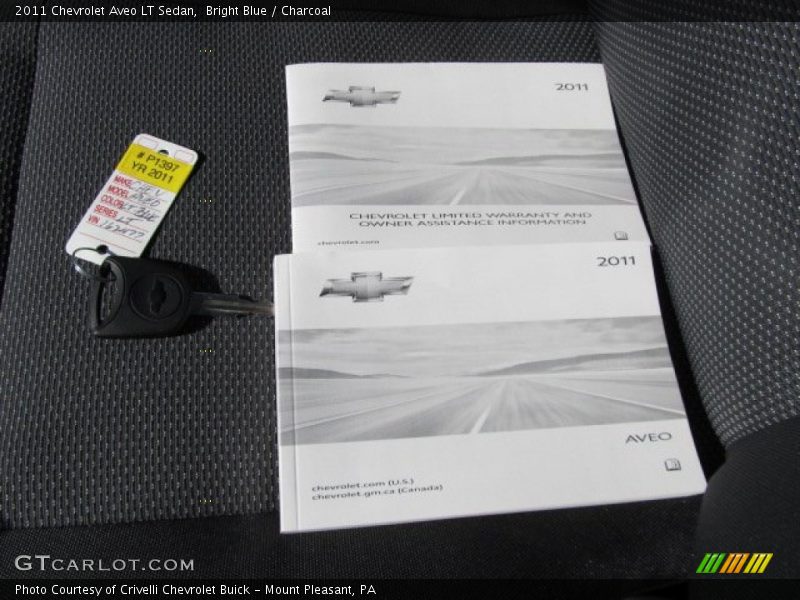 Bright Blue / Charcoal 2011 Chevrolet Aveo LT Sedan