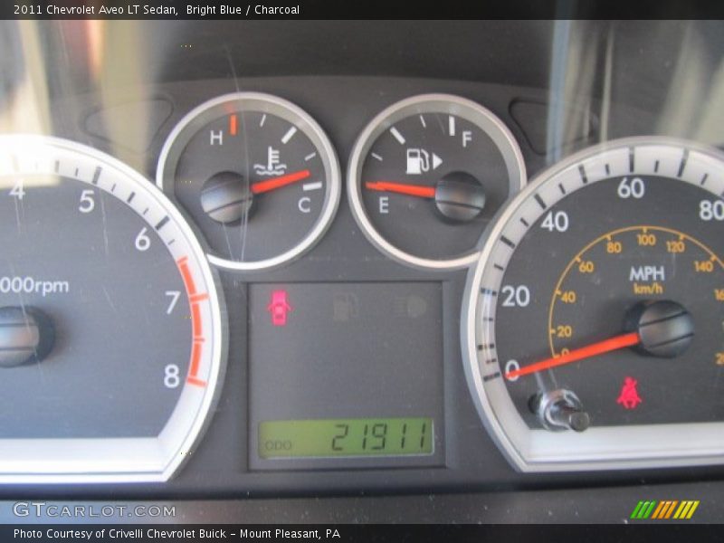 Bright Blue / Charcoal 2011 Chevrolet Aveo LT Sedan