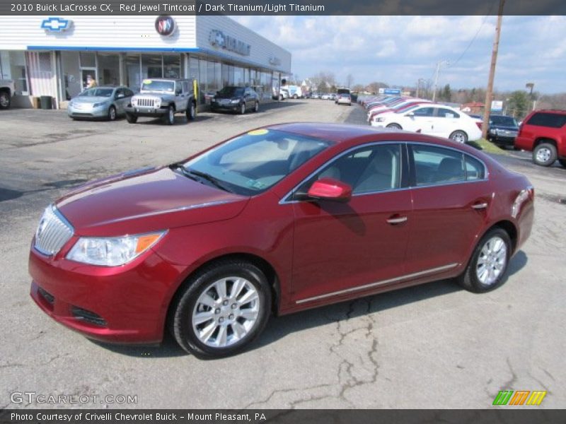 Red Jewel Tintcoat / Dark Titanium/Light Titanium 2010 Buick LaCrosse CX