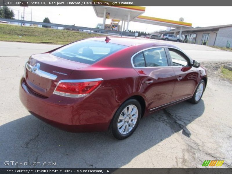 Red Jewel Tintcoat / Dark Titanium/Light Titanium 2010 Buick LaCrosse CX