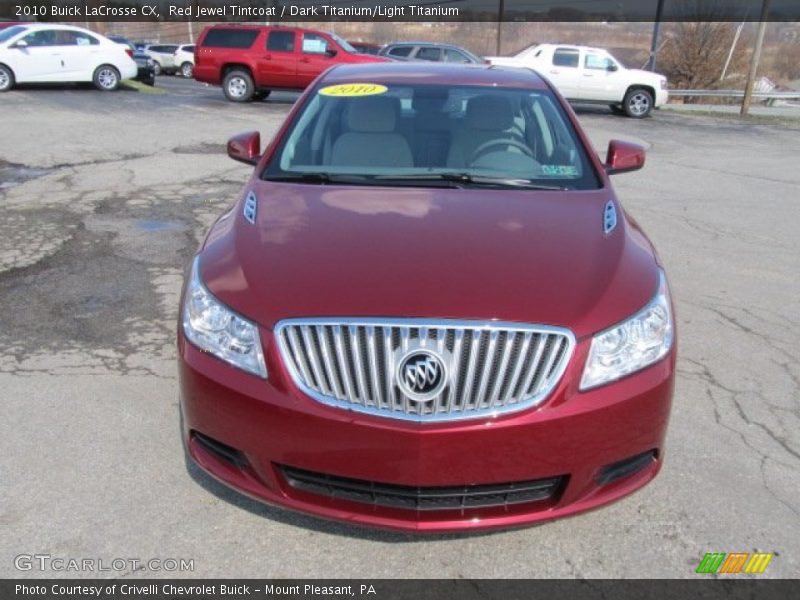 Red Jewel Tintcoat / Dark Titanium/Light Titanium 2010 Buick LaCrosse CX