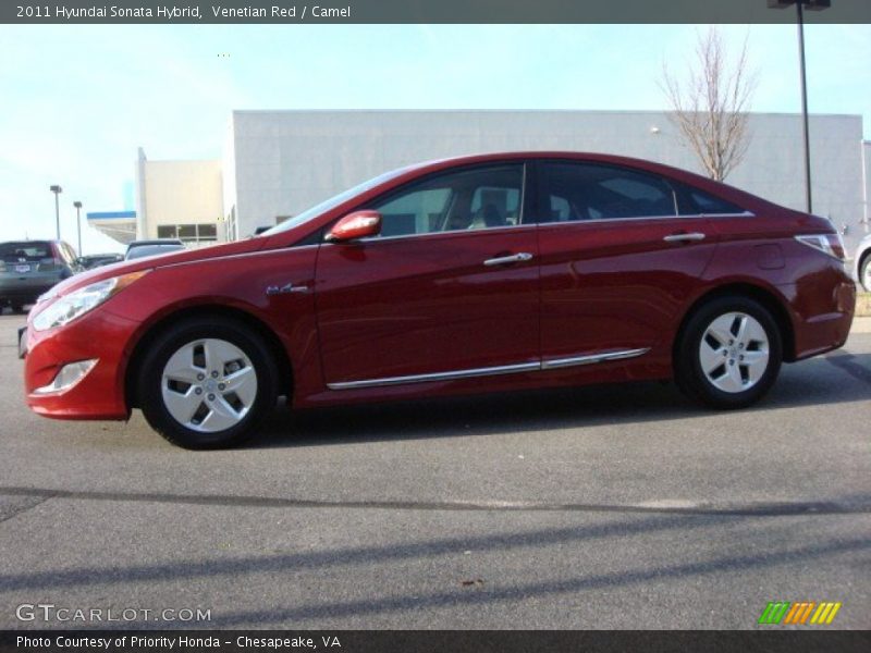 Venetian Red / Camel 2011 Hyundai Sonata Hybrid