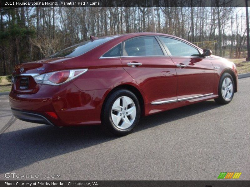 Venetian Red / Camel 2011 Hyundai Sonata Hybrid