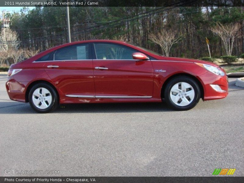 Venetian Red / Camel 2011 Hyundai Sonata Hybrid