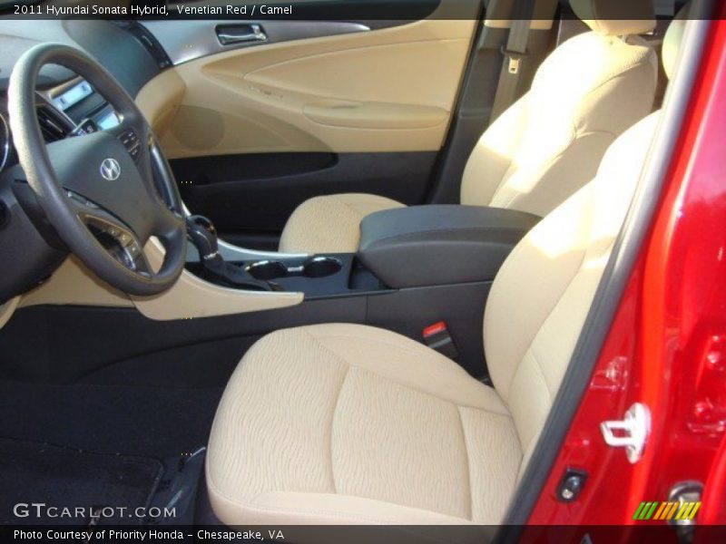 Venetian Red / Camel 2011 Hyundai Sonata Hybrid