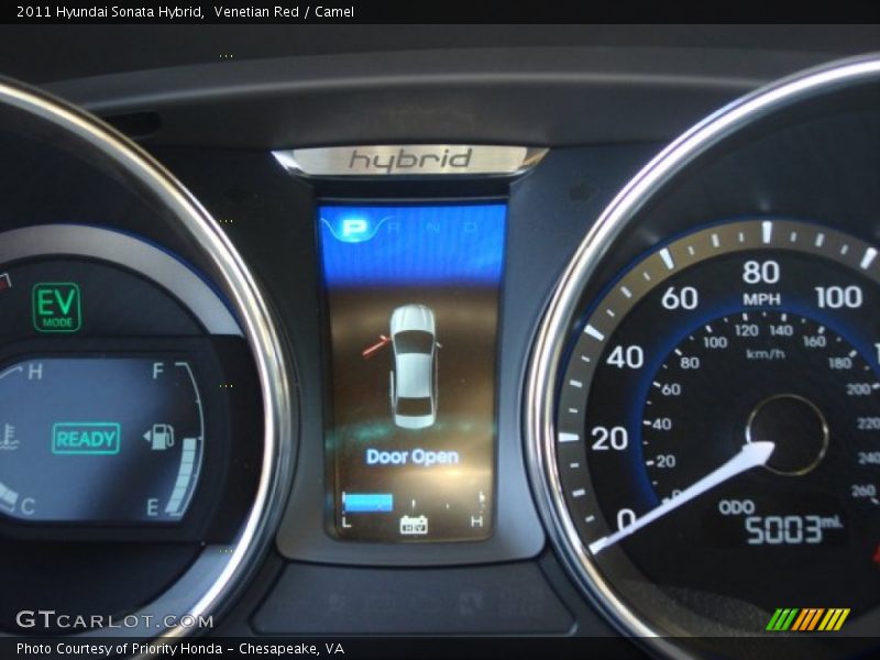 Venetian Red / Camel 2011 Hyundai Sonata Hybrid