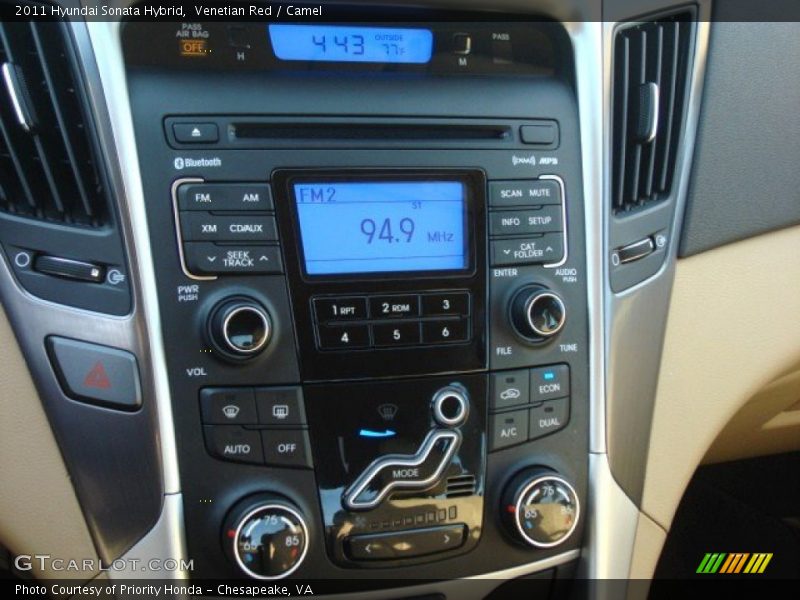 Venetian Red / Camel 2011 Hyundai Sonata Hybrid