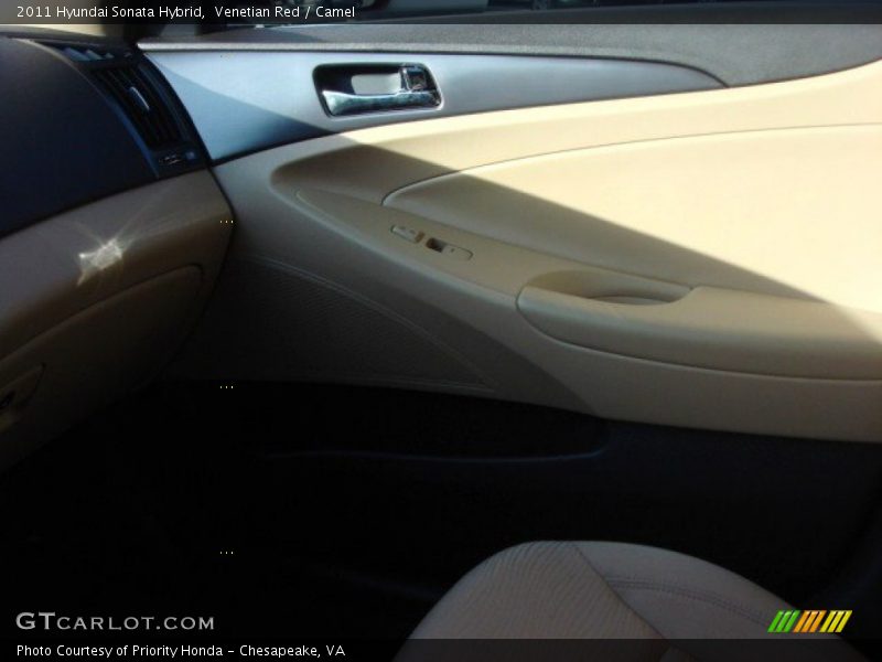 Venetian Red / Camel 2011 Hyundai Sonata Hybrid