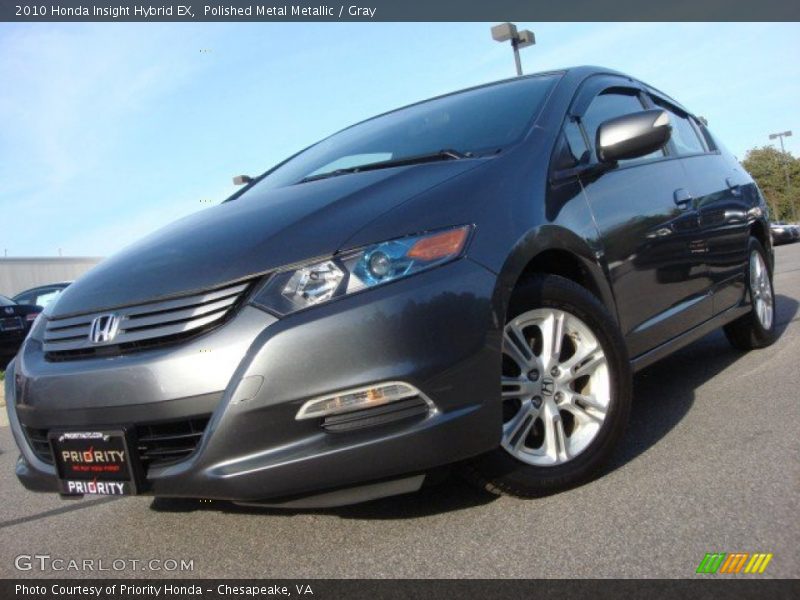 Polished Metal Metallic / Gray 2010 Honda Insight Hybrid EX