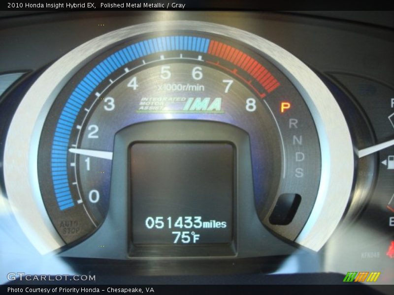 Polished Metal Metallic / Gray 2010 Honda Insight Hybrid EX