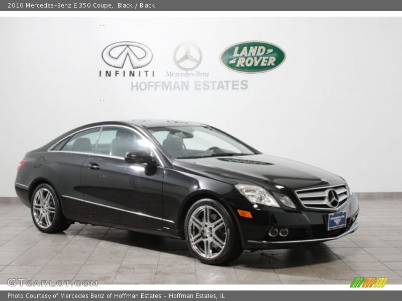 Black / Black 2010 Mercedes-Benz E 350 Coupe