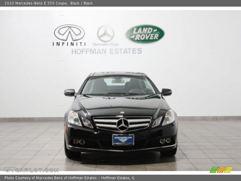 Black / Black 2010 Mercedes-Benz E 350 Coupe