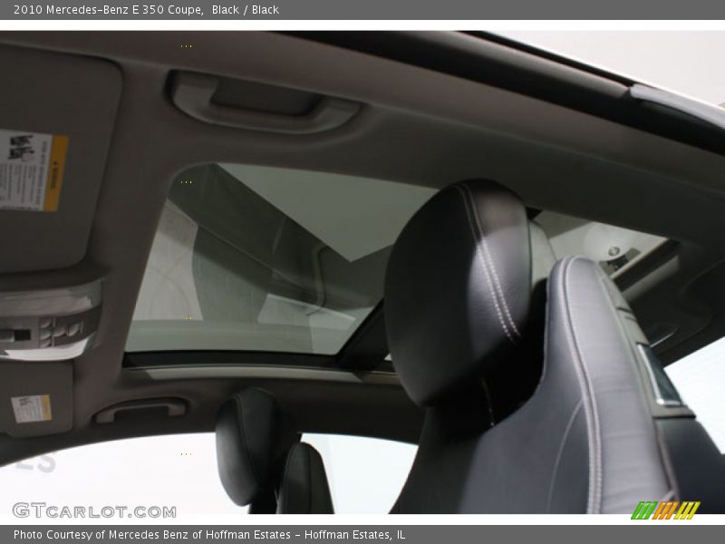 Black / Black 2010 Mercedes-Benz E 350 Coupe