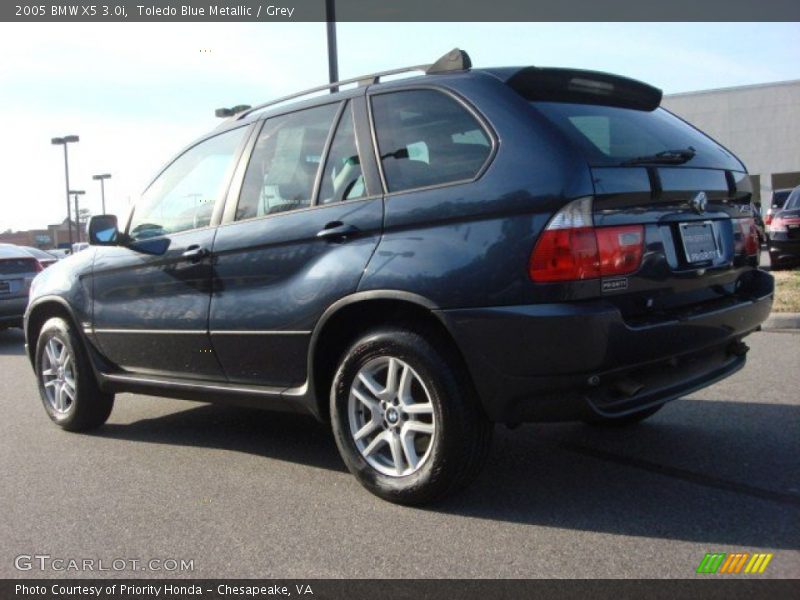 Toledo Blue Metallic / Grey 2005 BMW X5 3.0i