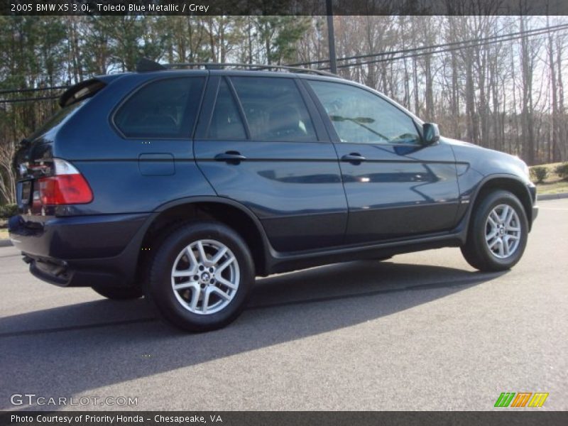 Toledo Blue Metallic / Grey 2005 BMW X5 3.0i