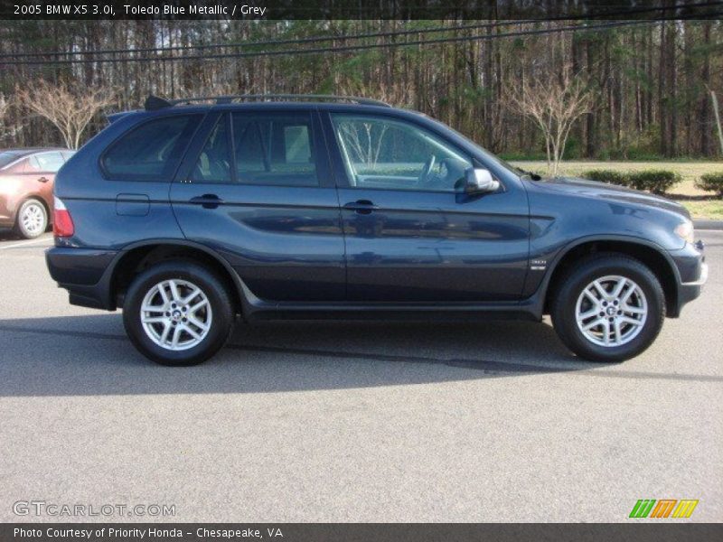 Toledo Blue Metallic / Grey 2005 BMW X5 3.0i