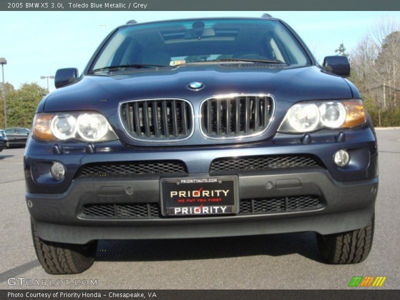 Toledo Blue Metallic / Grey 2005 BMW X5 3.0i