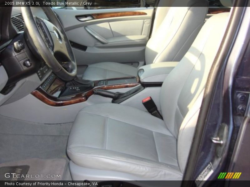Toledo Blue Metallic / Grey 2005 BMW X5 3.0i