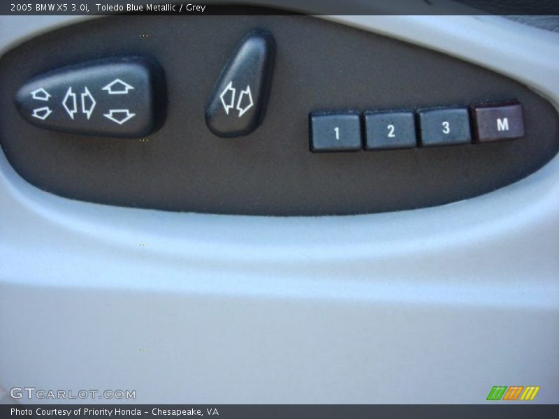 Toledo Blue Metallic / Grey 2005 BMW X5 3.0i