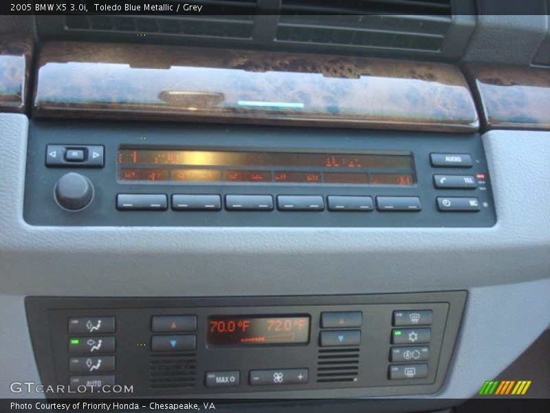 Toledo Blue Metallic / Grey 2005 BMW X5 3.0i