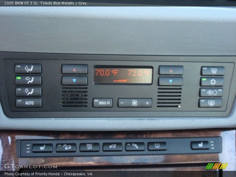 Toledo Blue Metallic / Grey 2005 BMW X5 3.0i