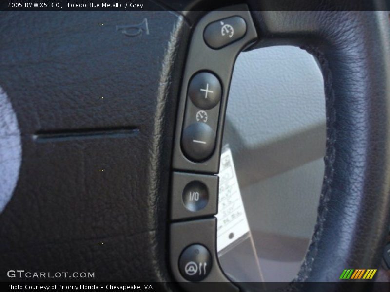 Toledo Blue Metallic / Grey 2005 BMW X5 3.0i