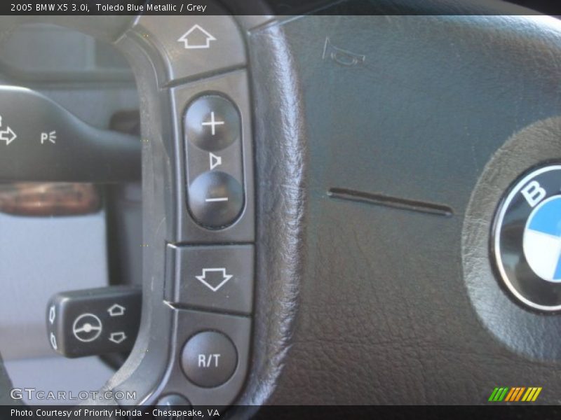 Toledo Blue Metallic / Grey 2005 BMW X5 3.0i