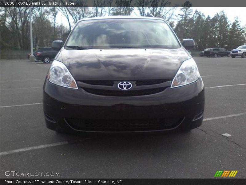 Black / Taupe 2008 Toyota Sienna LE