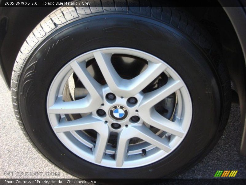 Toledo Blue Metallic / Grey 2005 BMW X5 3.0i