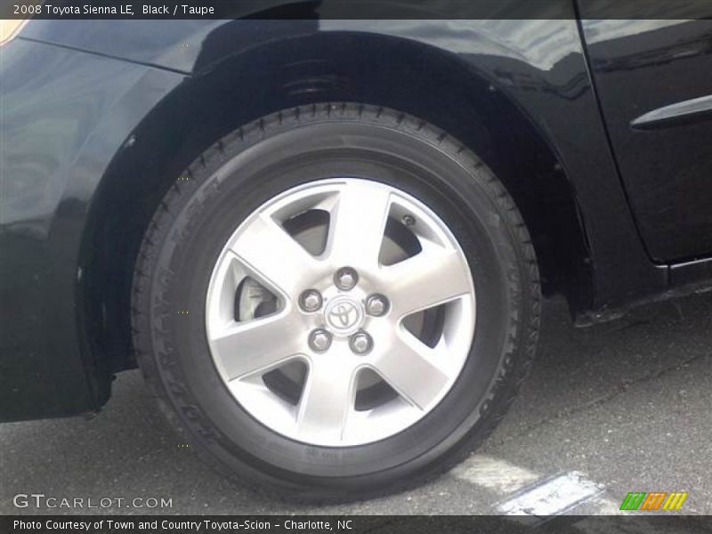 Black / Taupe 2008 Toyota Sienna LE