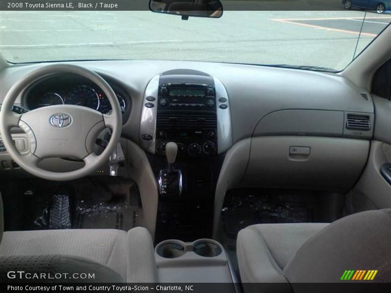 Black / Taupe 2008 Toyota Sienna LE
