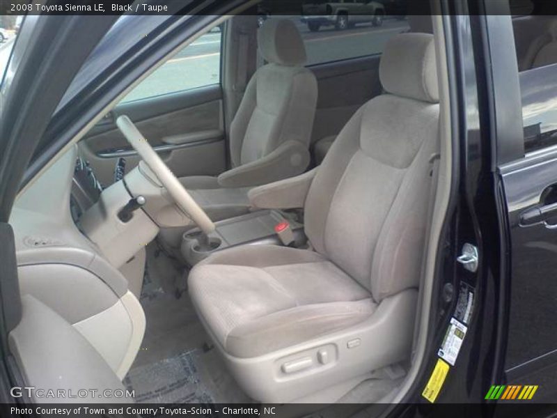 Black / Taupe 2008 Toyota Sienna LE